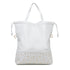 Borsa a spalla bianca con piccole borchie Lora Ferres, Borse e accessori Donna, SKU b511000595, Immagine 0